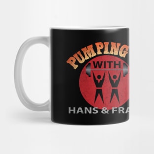 Pumping Up with Hans & Franz - vintage SNL logo Mug